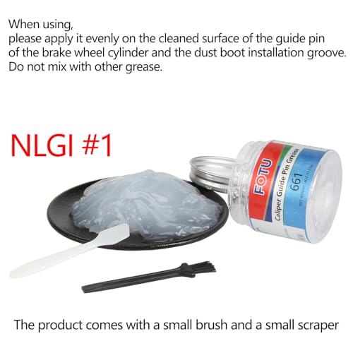 FOTU 661 Brake Caliper Guide Pin Grease & Lubricants - High - Temperature Resistant, Long - Lasting Lubricant for Smooth Brake Operation, Compatible with Most Vehicles