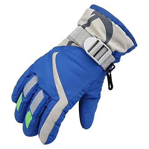 Blingko Kinderhandschuhe 8-12 Jahre Kinder Skihandschuhe Warme Handschuhe wasserdichte Winddichte rutschfest Jahre Jungen Mädchen Laufhandschuhe Cover