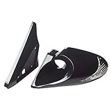Set de miroirs sport universel 'K6' noir + clignoteur (réglage manuelle)