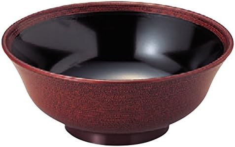 Wakaizumi Lacquerware S-9-3 Feather Ramen Bowl (Medium), Tamagami Brush image 2