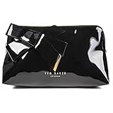 vinyl kassette cd 0 Ted Baker Damen NICCO Kulturbeutel mit Schleife aus Vinyl, Schwarz, One Size