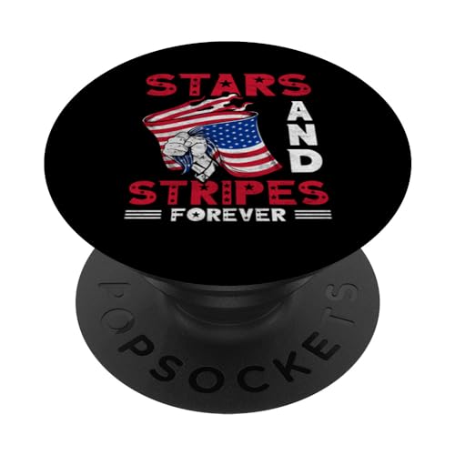 Stars And Stripes Forever | Drapeau USA | Patriotique Américain PopSockets PopGrip Interchangeable Stars And Stripes Forever | Drapeau USA | Patriotique Américain PopSockets PopGrip Interchangeable