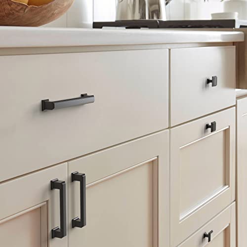 Chibery 20 Pack | 3.75 Inch (96 Mm) Hole Centers Cabinet Pulls, Matte Black Cabinet Handles, Zinc Alloy Hardware For Kitchen Cabinets Cupboard Drawers Closet Dressers Bathroom #TOP1