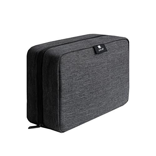 pack all Hanging Travel Toiletry Bag, Water Resistant Travel Bag, Portable Toiletry Shaver, High Capacity Cosmetic Bag Organizer for Women and Men (Grey)