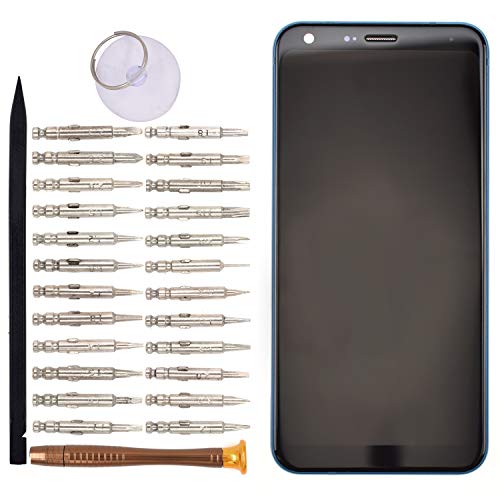 Image of LCD Display Touch Screen Assembly with Frame Replacement for LG Q7 Q610(Moroccan Blue)