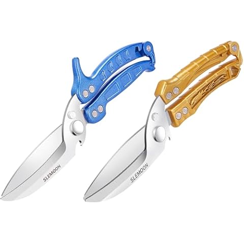 SLEMOON Kitchen Shears Heavy Duty Poultry Shears Meat Cutting Dishwasher Safe and Stainless Food Kitchen Scissors for Chicken Turkey Thanksgiving Cover