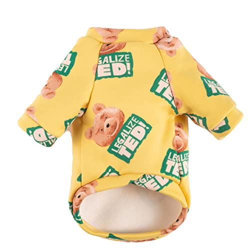 Winter Warm Puppy Outfits Costume For Small Dogs Cartoon Bear Clothes Fashion Dog Hoodies Cotton Pet Clothing #TOP22