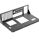 JOYJOM Open Air PC Case, ATX/MATX/ITX Motherboard Compatible, Black Alloy Steel Case, Test Bench, DIY PC Case Rack for Gaming