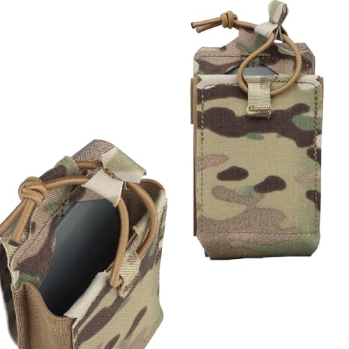 YChoolco Tactical Single Magazine Pouch – MOLLE-Compatible 5.56mm/7.62mm Magazine Carrier with Quick Release Insert & Secure Storage Pocket(MC)