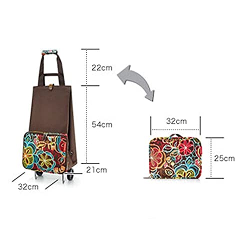 Z-SEAT Einkaufswagen Zusammenklappbare Einkaufstasche Einkaufswagen Auf Rädern Einkaufstrolley Einkaufswagen Tug Bag für… – Bild 3