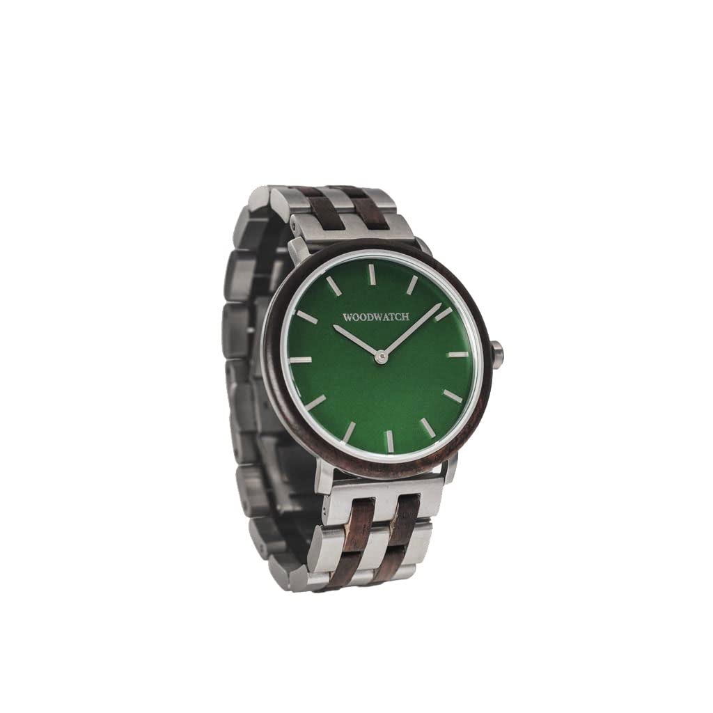 WoodWatch Leadwood Green | Reloj de Madera Hombre de Pulsera Premium for Man | Producto Eco Friendly, plantamos 1 árbol por Cada Reloj