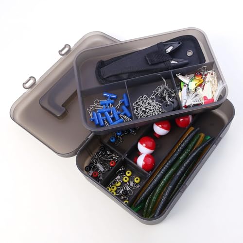 Caja de Pesca Portátil de Doble Capa con Divisores miniatura 4