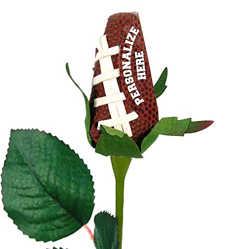 Personalized Football Rose - Handmade, Original Design by Sports Roses