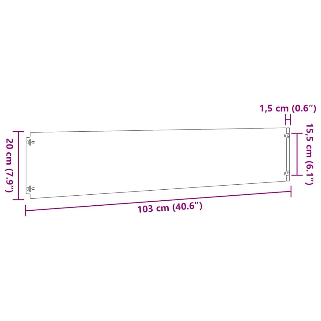 vidaXL Obrzeża trawnikowe, 10 szt., 20x103 cm, giętkie, stal Corten