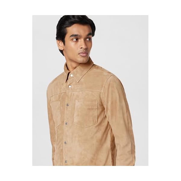 [BLANKNYC] Mens Luxury Clothing Suede Shirt Jacket, Comfortable & Stylish Shacket - Image 5