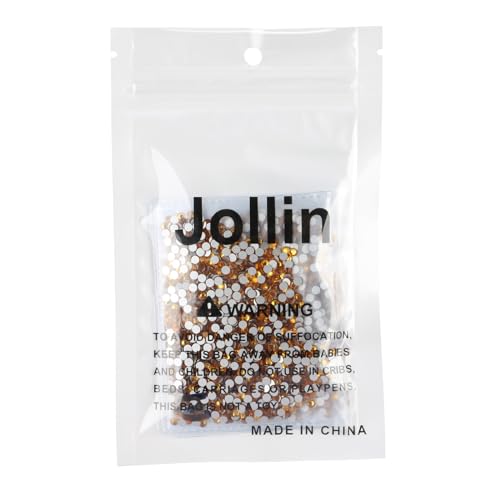 Image of Jollin Crystal Flatback Rhinestones Gems for Crafts 2.8mm SS10, Topaz | Glue Fix, 2880pcs Glass Rhinestones for Bedazzling, Clothes, Tumblers, Nail Art, Shoes, Bags, Caps & Accessories Decoration