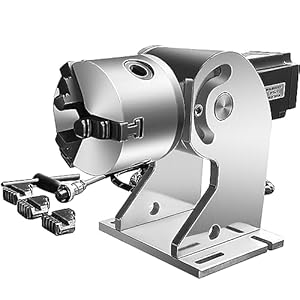 PEIXU Rotatieas Voor 30W 50W Vezeloptische Markeermachine Lasergraveermachine Laser Rotary Cutter en Graveur Attachment Geschikt voor Metalen Sieraden Markeren Machines (Rotatieas)
