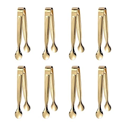 Conjunto de 8 pinzas de acero inoxidable para alimentos y hielo Cover