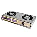 Thunder Group SLST002 Hotplate, Counter Model, Gas, Double Burner, Dual Manual Adjustable Heat dials, Smooth Finish, LP Gas Only, 29,700 BTU, No Warranty**