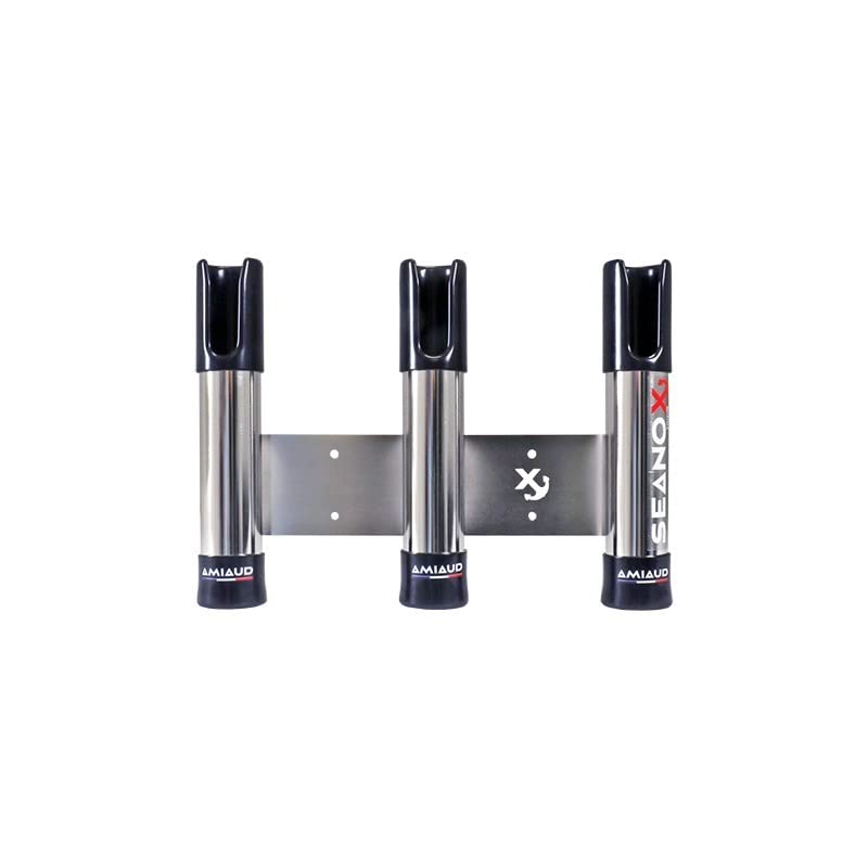 Seanox 3 Rod Holder-Black End Caps Accessoires pêche, unisexe, noir, taille unique