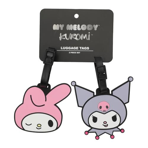 My Melody & Kuromi Luggage Tag 2-Pack - Adorable Travel Companions!4