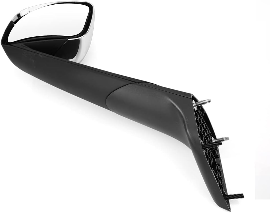 Chrome Hood Mirrors Fit for Freightliner Cascadia 2018-2023, Hood Mirrors Assembly Freightliner New Cascadia Semi Trucks Accessories Driver & Passenger Side (A Pair)