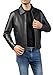 Jild Polo Collar Premium Leather Jacket Men - Old School Classic Style Everyday Wear Real Lambskin Mens Leather Jacket (Polo-Blk-XS)