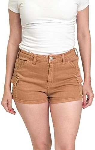 FIVESTAR GENERAL Women’s Juniors Flex Cargo Short, 5-Pocket Pigment Washed Bull Denim Stretch, Mid Rise image 5
