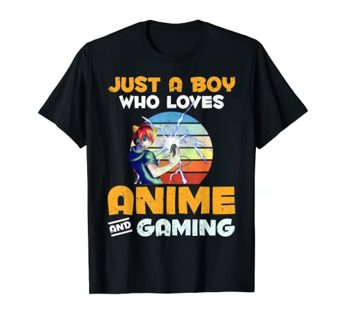 Retro Gaming Anime Lover Gamer Boys Otaku Manga Kawaii Anime T-Shirt