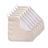 6 Pack Exfoliating Face Body Wash Cloth Towel, Soft-Weave Scrub Towel Cloth Beauty Skin Home Massage Bath Cloth for Skin Care, Shower Scrubber, Remove Dead Skin(Exfoliating Side and Soft Terry Side Cloth)