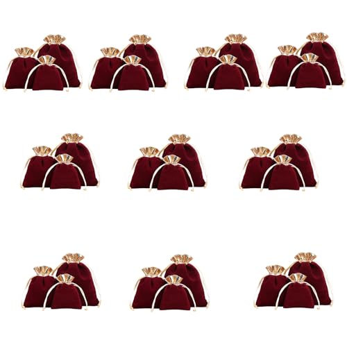 Versatile Velvety Drawstring Bag Suitable for Busy Lifestyles Offering Quick Access to Valuables and Essential Jewelry Pouches V