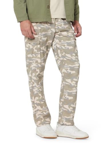 Image of Amazon Brand - Symbol Men's Regular Fit Cargo Trouser (Elasticated Waistband | 100% Cotton | Pants)