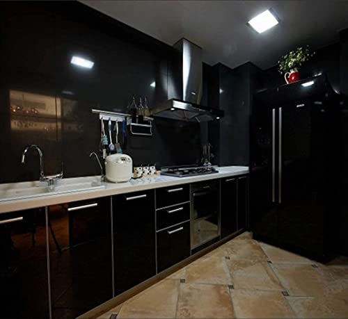 Image of KASHIVAL Aluminium Foil Stickers - Self Adhesive Wallpaper PVC Vinyl, Heat Resistant, Oil Proof for Walls, Furniture, Kitchen etc. (Size: 60 * 200 cm) (Plain Black A31)