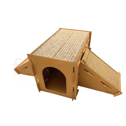 ARRANHADOR PARA GATOS COM DUPLA RAMPA ANTIESTRESS