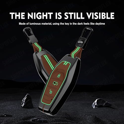Image of SHOPOFLUX Metal Key Cover Compatible with Mahindra XUV 500 Smart Key | Accessories