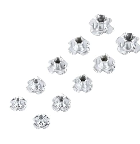 VEDA® 125x Einschlagmuttern Set – M4/M5/M6/M8/M10 für Holz mit Innengewinde – Gewindeeinsätze für metrische Schrauben