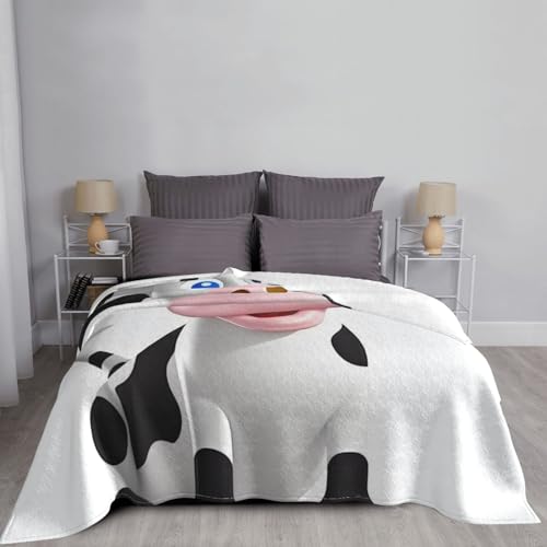 Couverture canapé vache en flanelle de microfibre douce 127x101 cm - 6