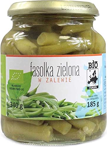 GRÜNE BOHNEN IN LAKE IN GLAS BIO 340 g (185 g) - BIO EUROPA