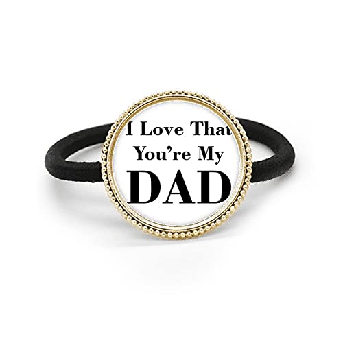 Cerchietto per capelli in metallo argentato con scritta You're My Dad