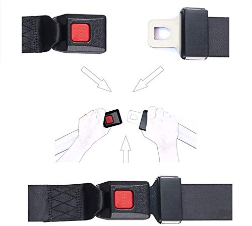 image for Cartroller 2 Pack Universal Seat Belt Fits Most Golf Cart Front/Rear S