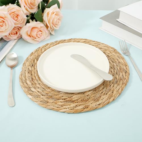 Sets de table en jacinthe d'eau tressée main de haute qualité - 8