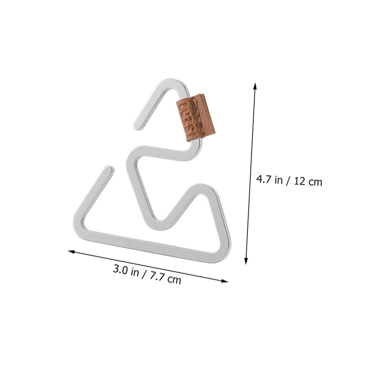 balacoo Stainless Steel Hooks Mountaineering Hangers Hanging Clip for Backpack Outdoor S-Shape Camping Supplies