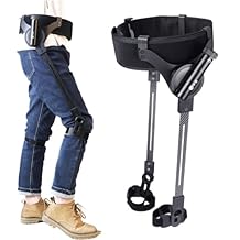 Wearable Power Walking Aid, Exoskeleton Assistance for Walking,3 Level Adjustable Strength,Exoskeleton Booster Equipment Legs Bionic for Elderly, Hiking, Travel & Daily Mobility Support,Both Legs m