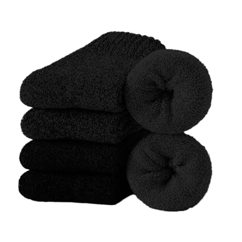HOMESOLAZZIA Calcetines Térmicos 6 Pares Negro