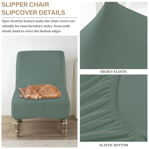 Funda impermeable para silla sin brazos lavable y con elástico inferior 6