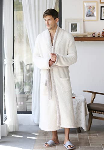 7 VEILS Long Bathrobe Womens and Mens Cozy Knit Microfiber Stretchy Super Soft Bathrobes Loungewear House Robes Dressing Gown3