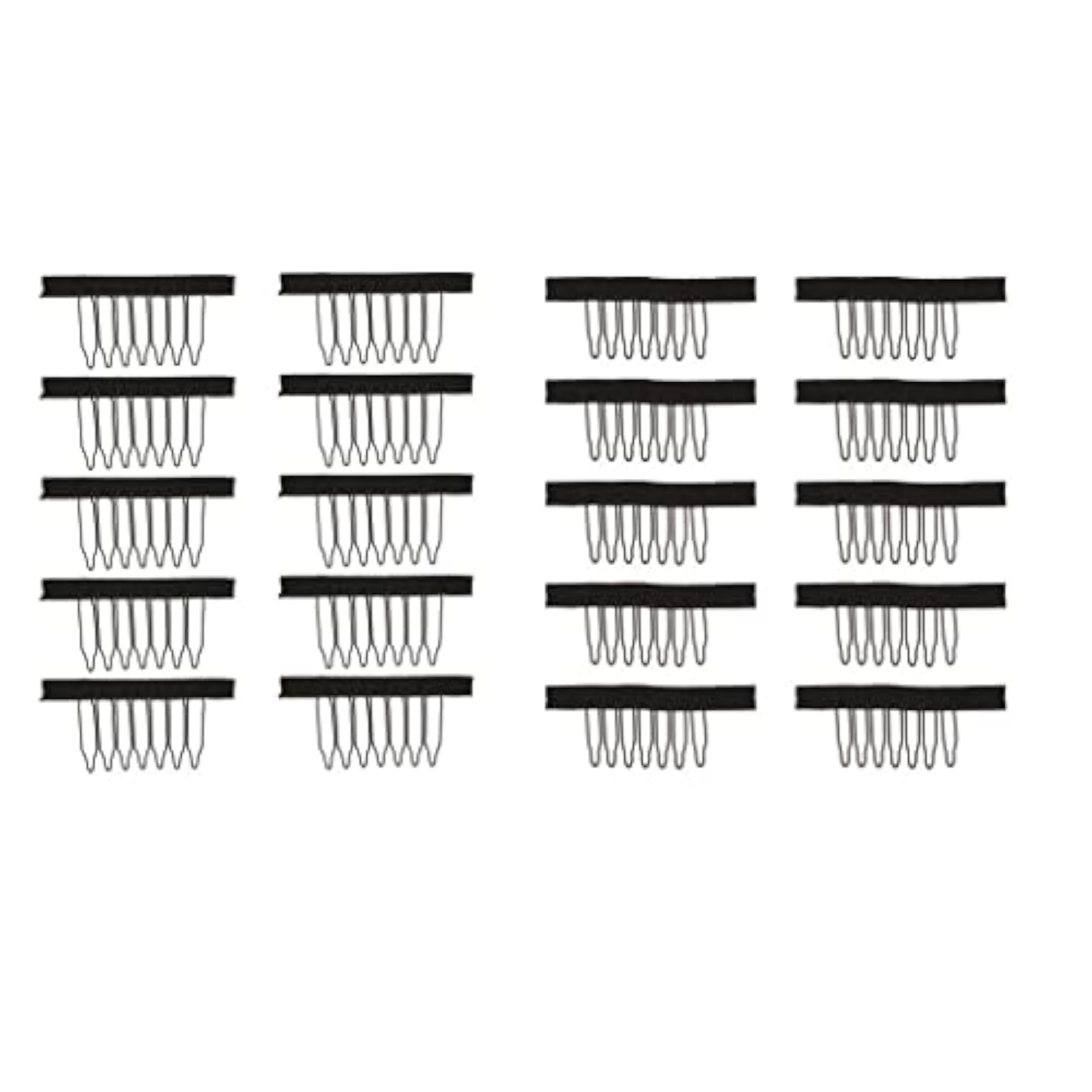 20PCS 7 Teeth Hair Lace Wig Insert Combs Wig Cap Clips