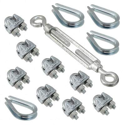 SM06-TK00 Switch Part,Tensioner kit,Turnbuckle, 8 Rope Grips, 4 thimbles,Fits ER4020, ER