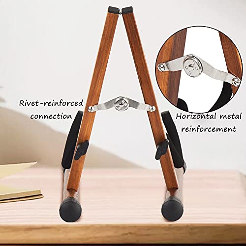Viool Ukelele Stand Houten Houten Stand met Bow Houder Vertical Stands Huishoudelijke opvouwbare Draagbare Ukulele… - Image 3