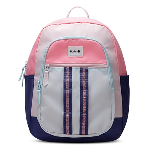 Hurley Mochila escolar infantil, Future Dusk/rosa, One Size, Mochila escolar